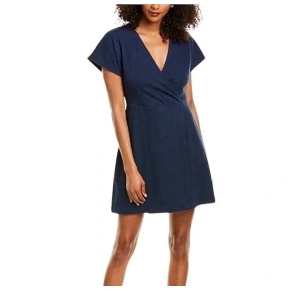 Madewell Cross-Front Flutter-Sleeve Mini‎ Dress Size Medium